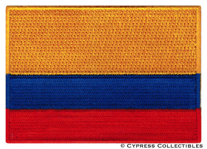 COLOMBIA FLAG embroidered iron on PATCH COLOMBIAN new  