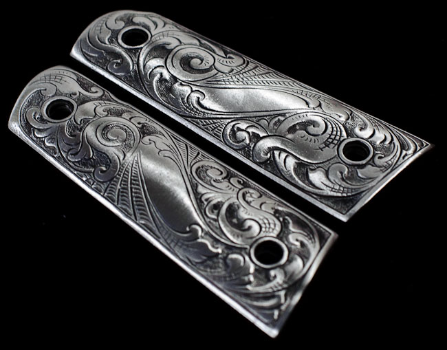 ARMSLIST - For Sale: Pewter 1911 Gun Grips American Eagle 