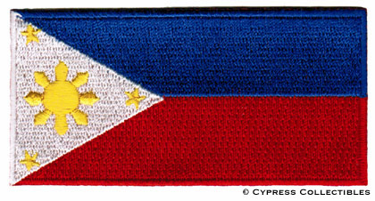 PHILIPPINES FLAG embroidered PATCH FILIPINO PINOY new  